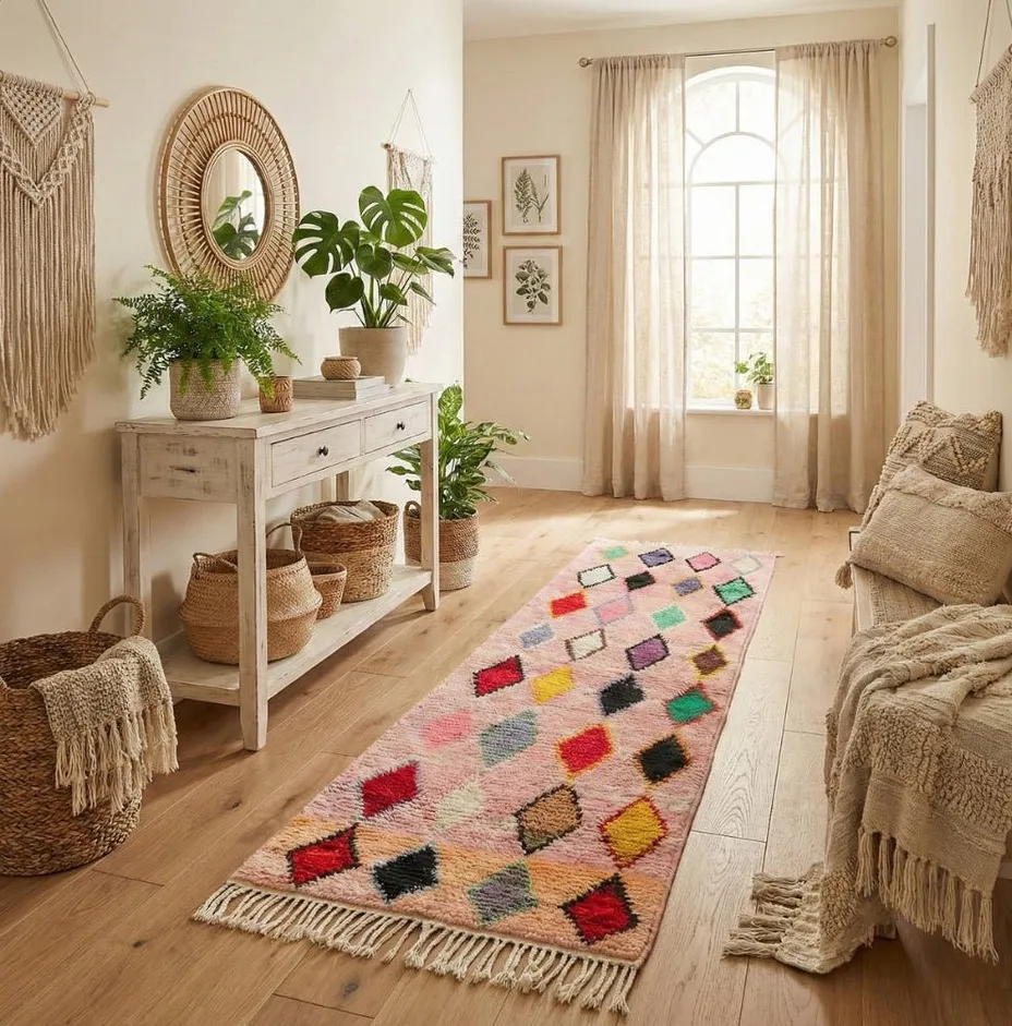 Tapis de couloir Beni Ouarain Khémisset, vue 5 sur 7
