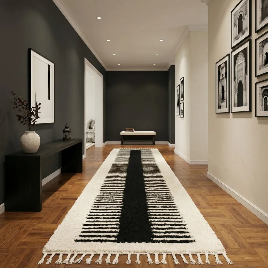Tapis de couloir Beni Ouarain Melloul, vue 2 sur 7