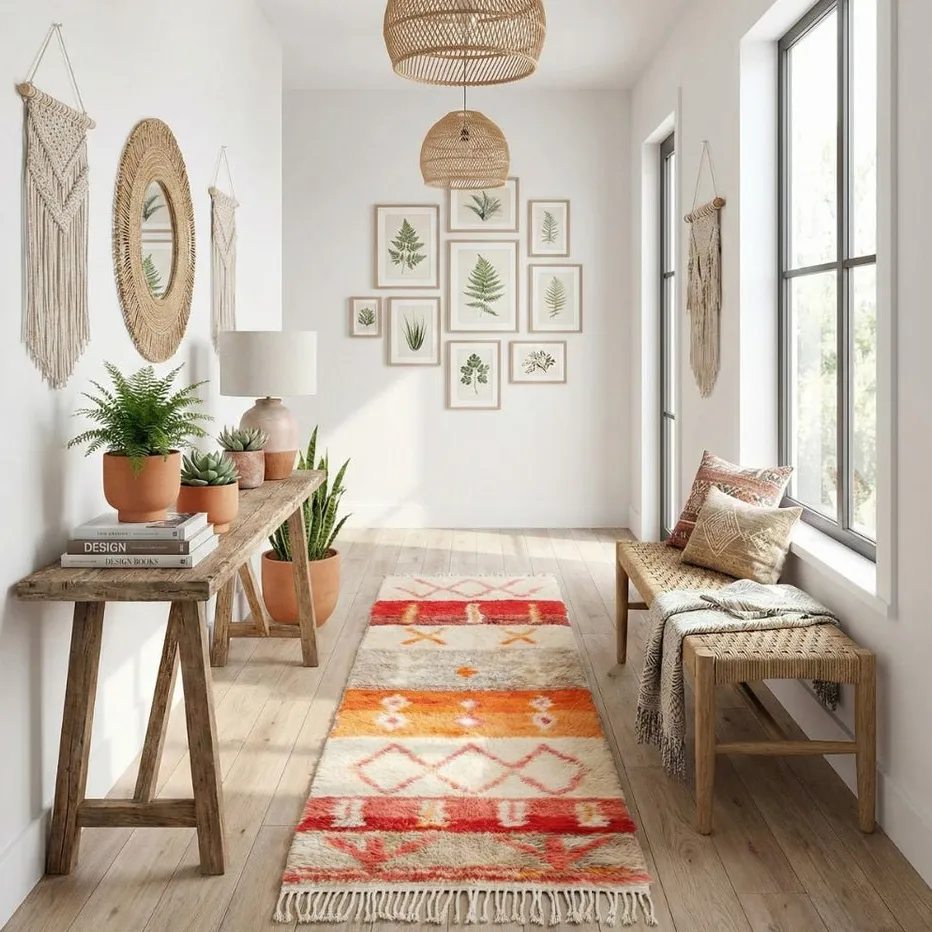 Tapis de couloir Beni Ouarain Mirleft, vue 3 sur 7