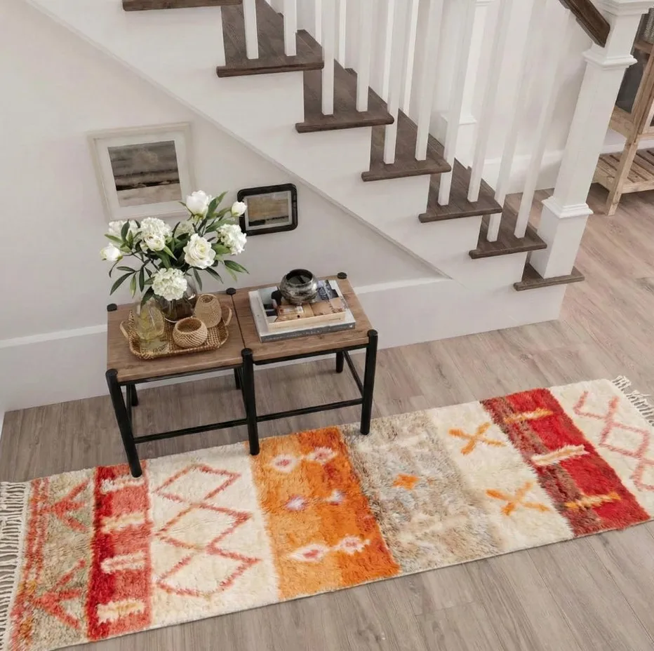 Tapis de couloir Beni Ouarain Mirleft, vue 6 sur 7