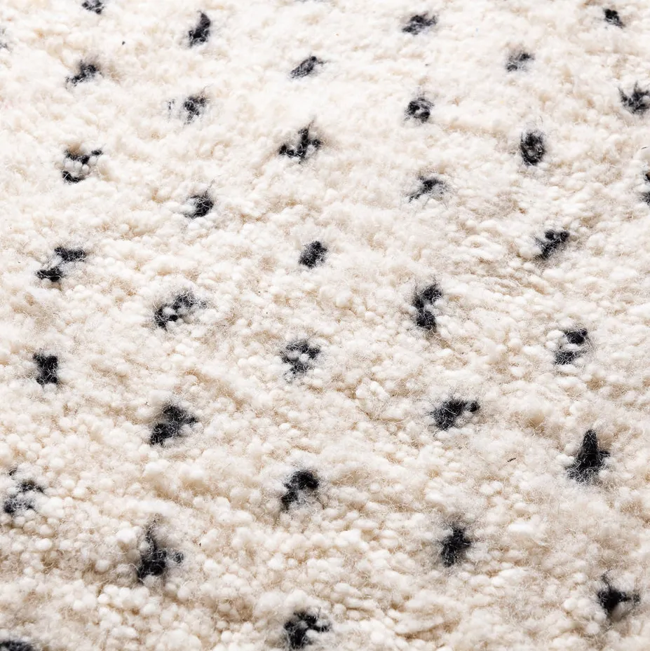 Tapis de couloir Beni Ouarain Missour beige et noir, vue 4 sur 7