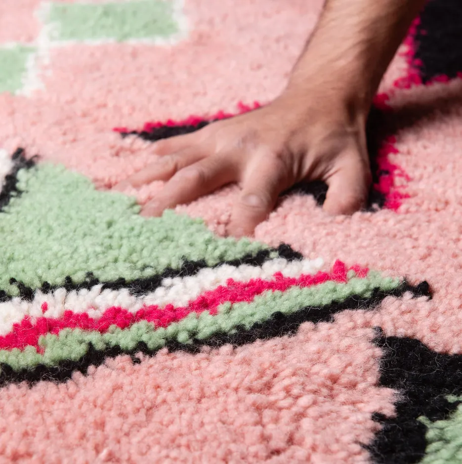 Tapis de couloir Beni Ouarain Tilila, vue 6 sur 7