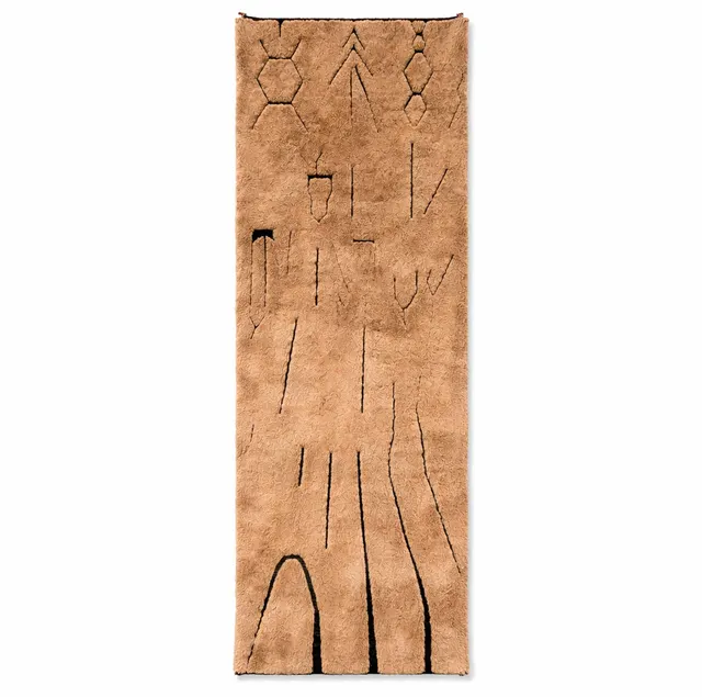 Tapis de couloir berbère Adrar aux motifs berbères — tapis berbères contemporains