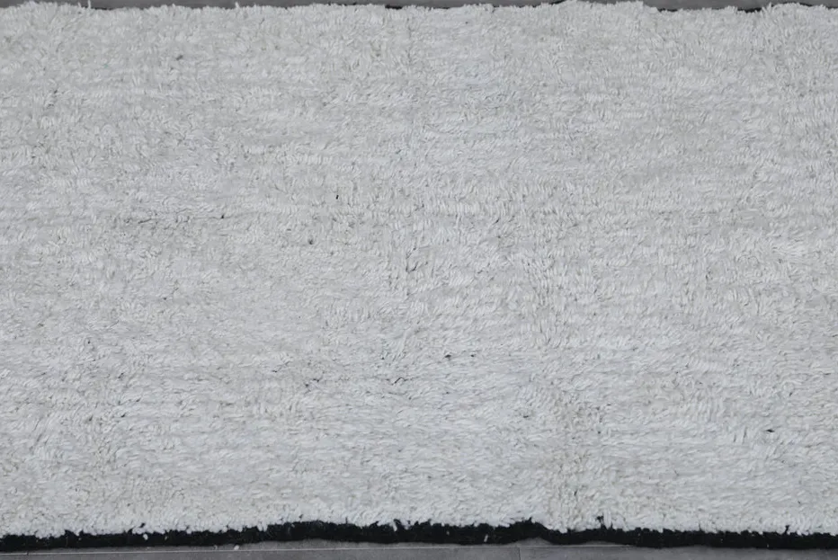 Tapis de couloir berbère Amayas blanc, vue 5 sur 7