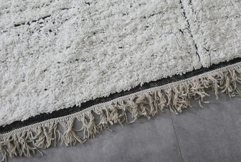 Tapis de couloir berbère Amayas blanc, vue 7 sur 7