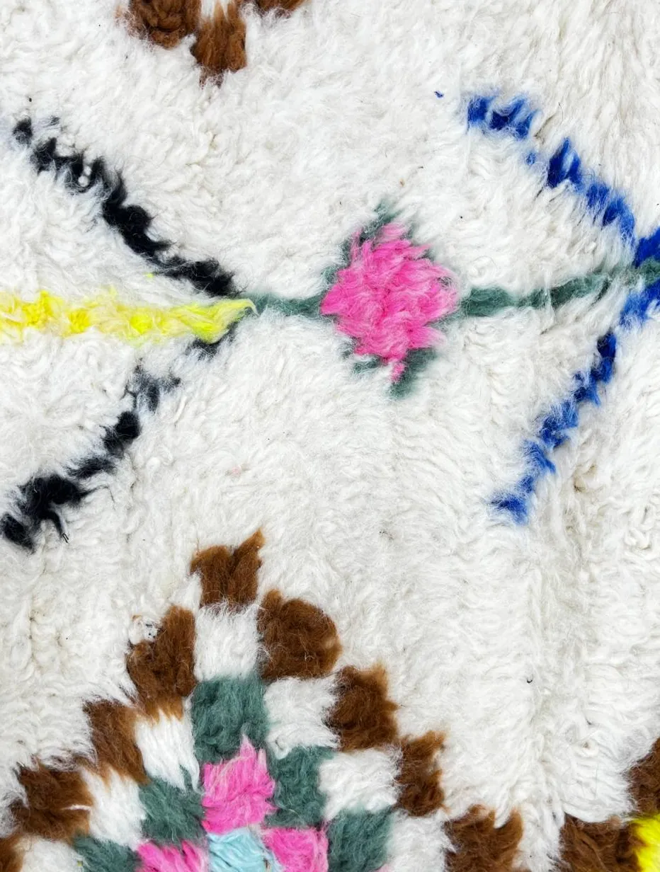 Tapis de couloir berbère Ameln multicolore à losanges, vue 4 sur 4