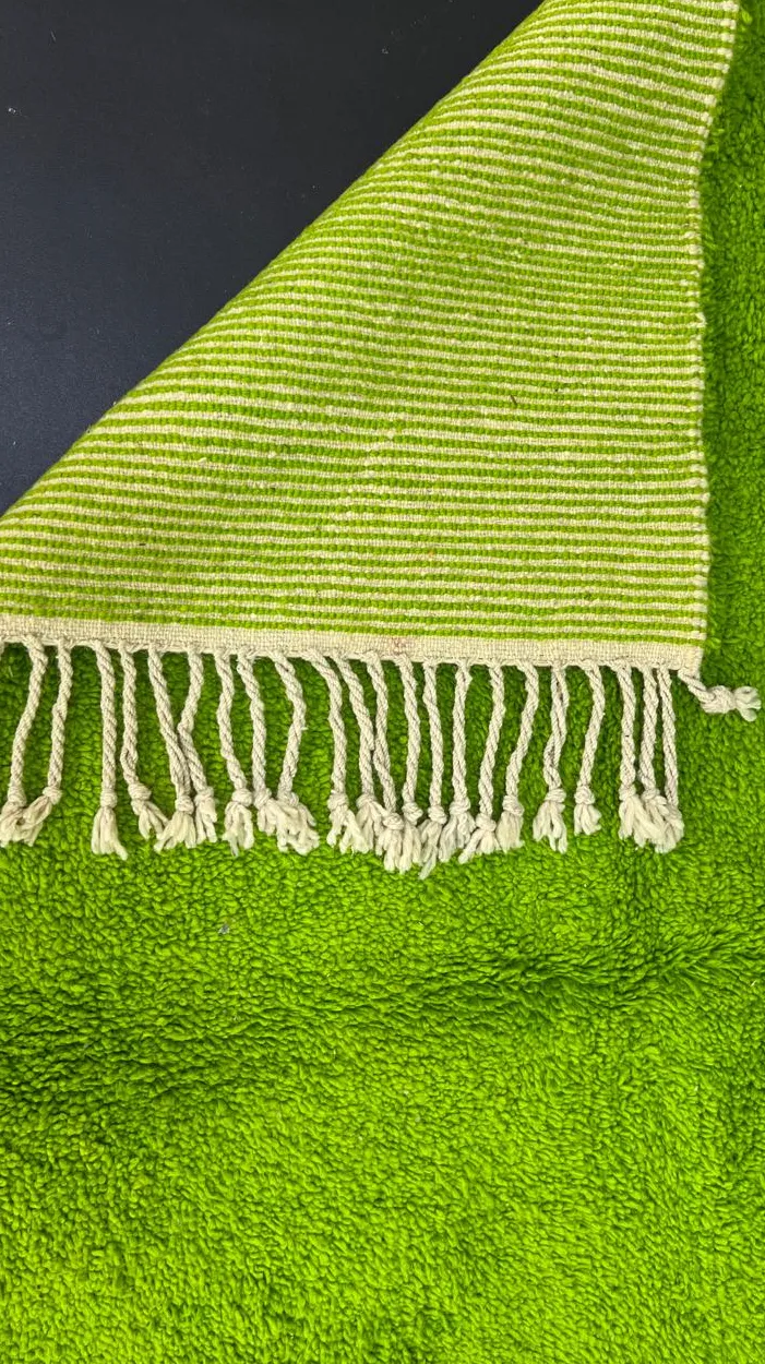 Tapis de couloir berbère Amizmiz vert, vue 3 sur 4