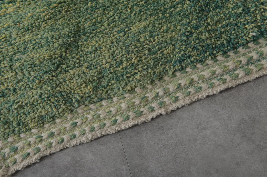 Tapis de couloir berbère Amoud vert, vue 6 sur 7