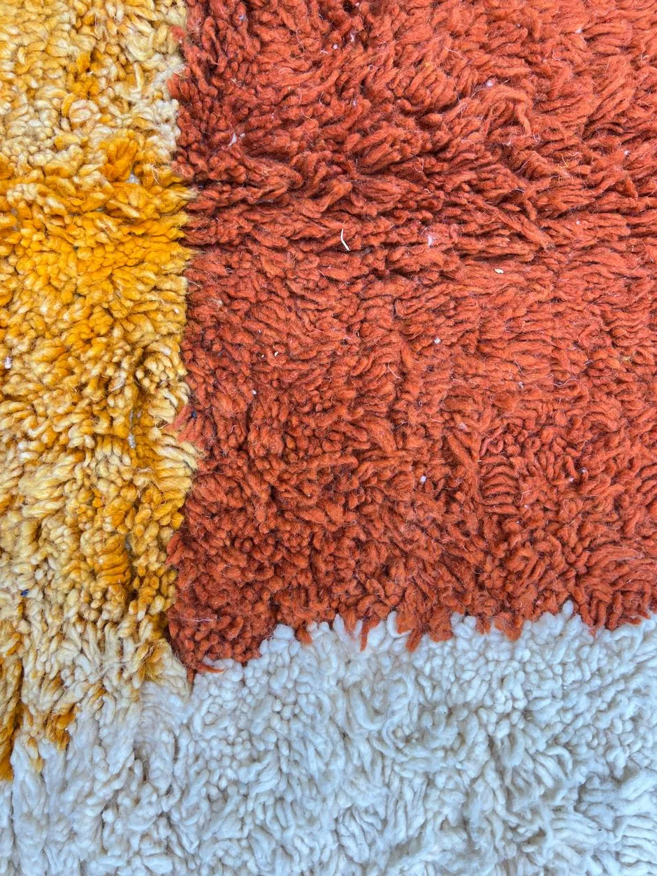 Tapis de couloir berbère Anghomar multicolore au dessin abstrait, vue 4 sur 4