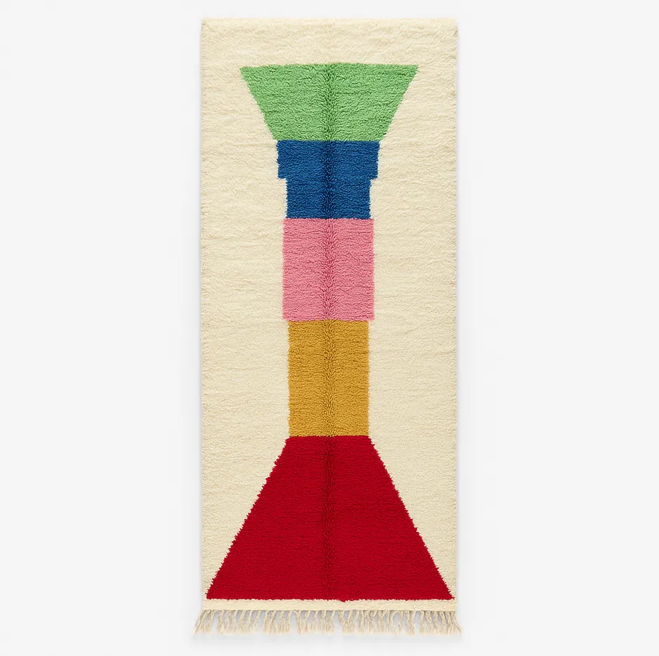 Tapis de couloir berbère Aoufous — tapis berbères contemporains tissé à la main