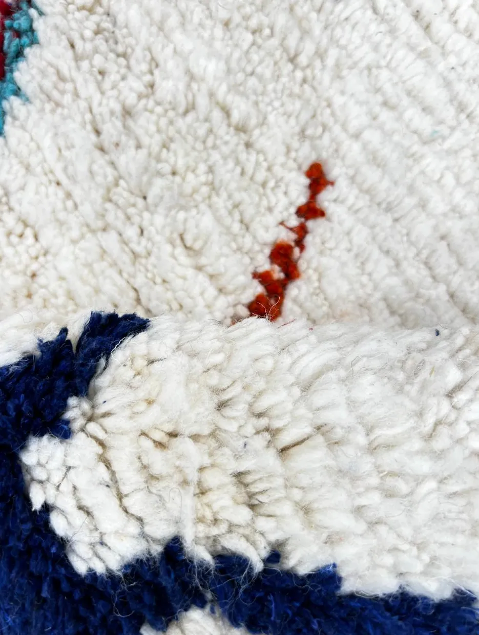 Tapis de couloir berbère Argana multicolore aux motifs géométriques, vue 4 sur 4