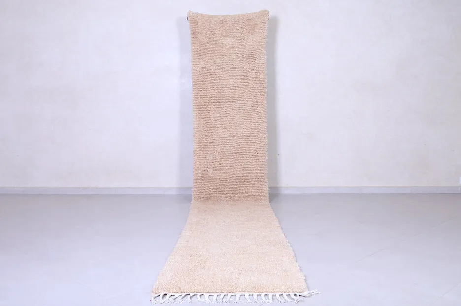 Tapis de couloir berbère Asif crème — tapis berbères contemporains tissé à la main