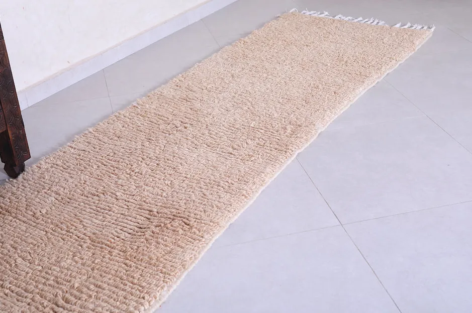 Tapis de couloir berbère Asif crème, vue 4 sur 7