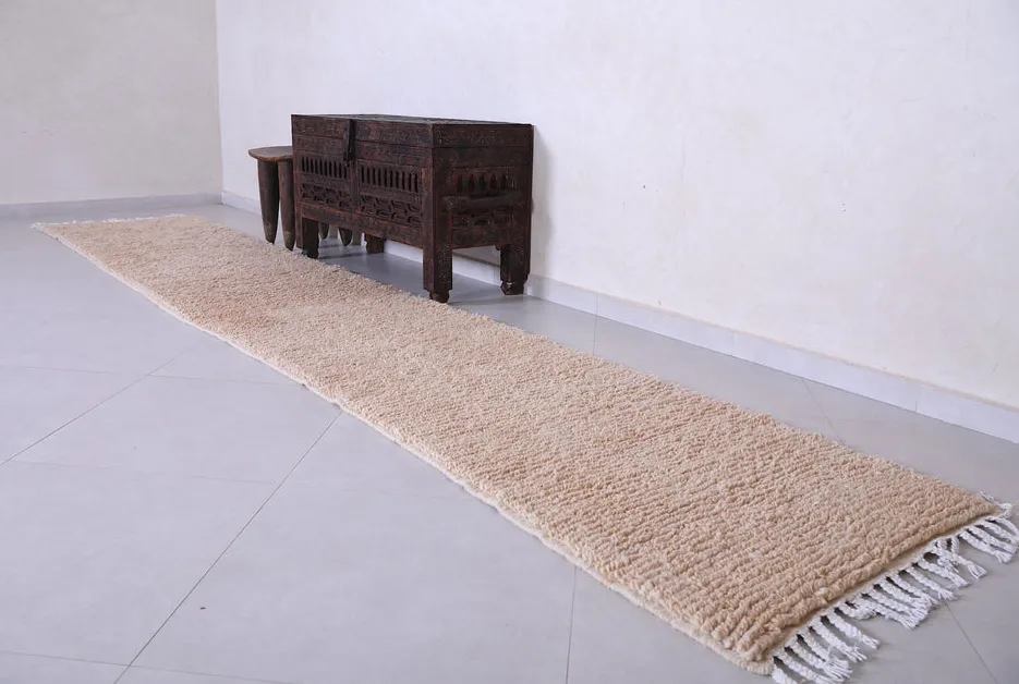 Tapis de couloir berbère Asif crème, vue 5 sur 7