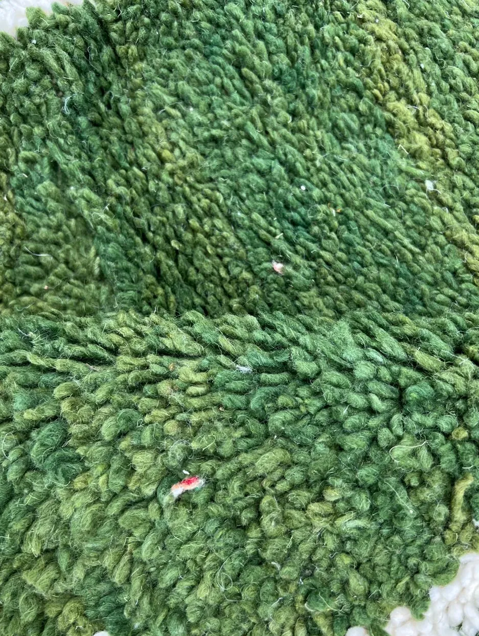 Tapis de couloir berbère Bani vert, vue 3 sur 4