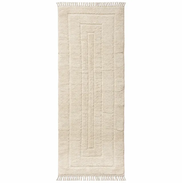 Tapis de couloir berbère Guir aux motifs géométriques — tapis berbères contemporains