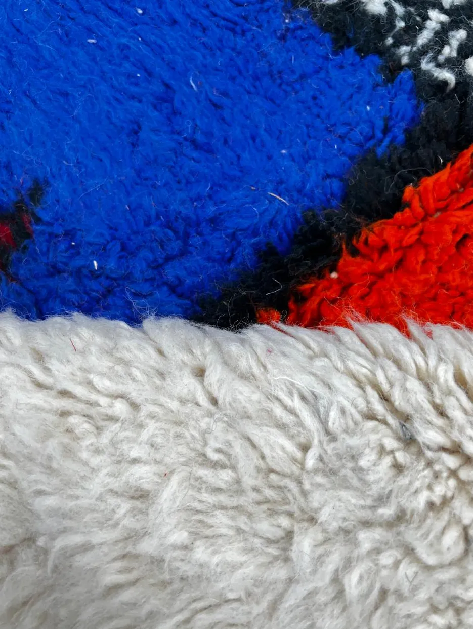 Tapis de couloir berbère Illi multicolore au dessin abstrait, vue 4 sur 4