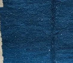 Tapis de couloir berbère Imlil blanc et bleu, vue 4 sur 4