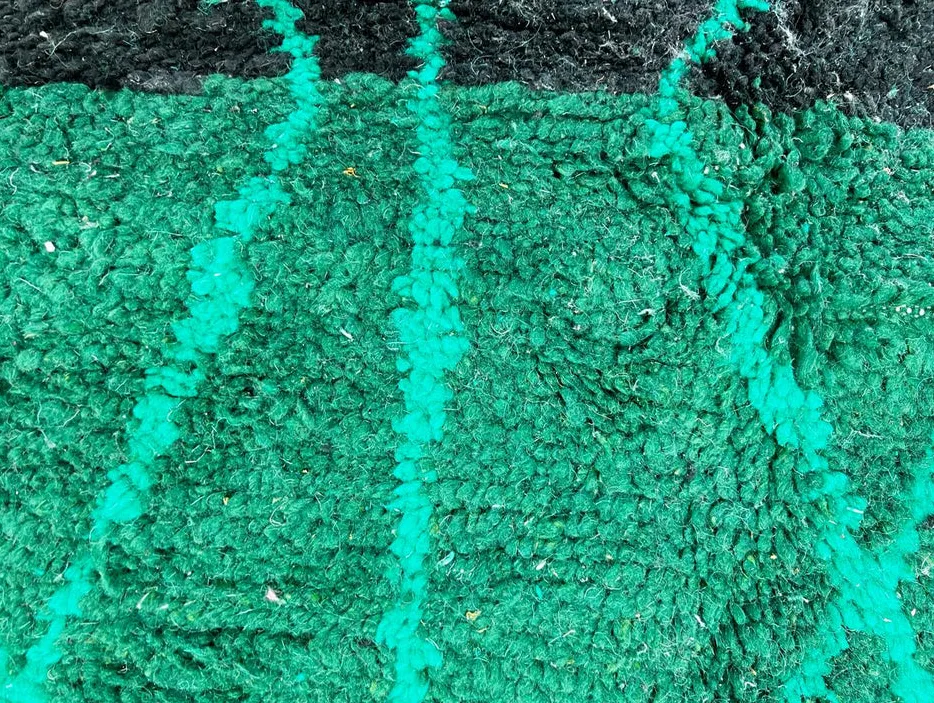 Tapis de couloir berbère Moulouya vert, vue 4 sur 4