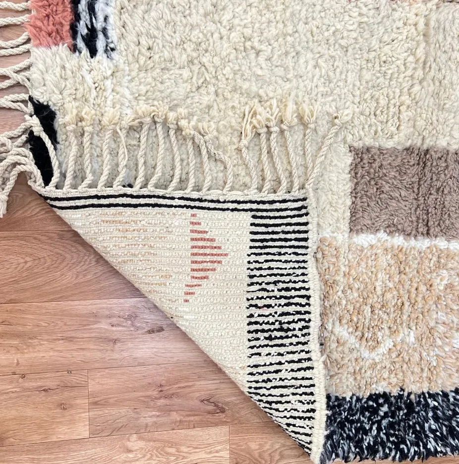 Tapis de couloir berbère Ourika aux motifs géométriques, vue 3 sur 4