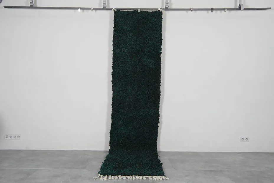 Tapis de couloir berbère Siman vert, vue 3 sur 7