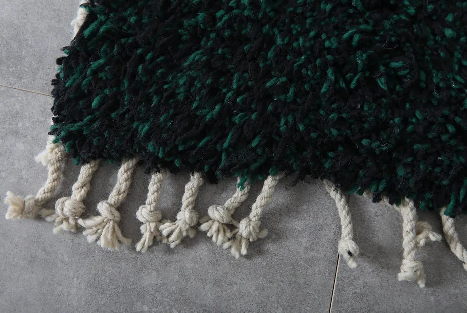 Tapis de couloir berbère Siman vert, vue 7 sur 7