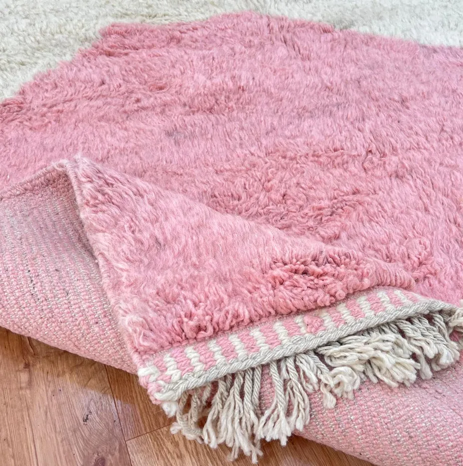 Tapis de couloir berbère Tagant rose, vue 4 sur 4