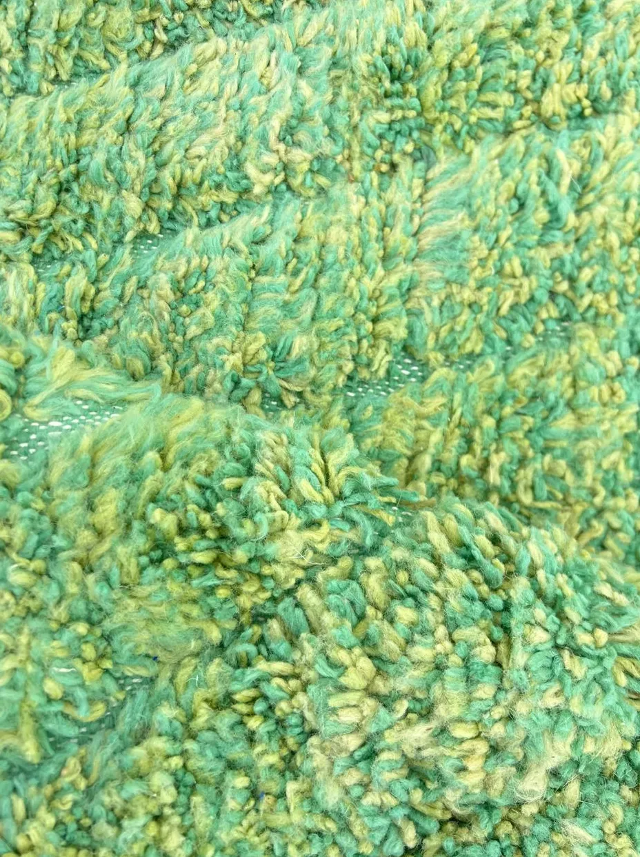 Tapis de couloir berbère Tagounite vert, vue 4 sur 4