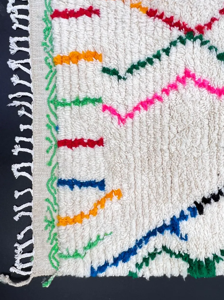 Tapis de couloir berbère Tahla au dessin abstrait, vue 3 sur 4
