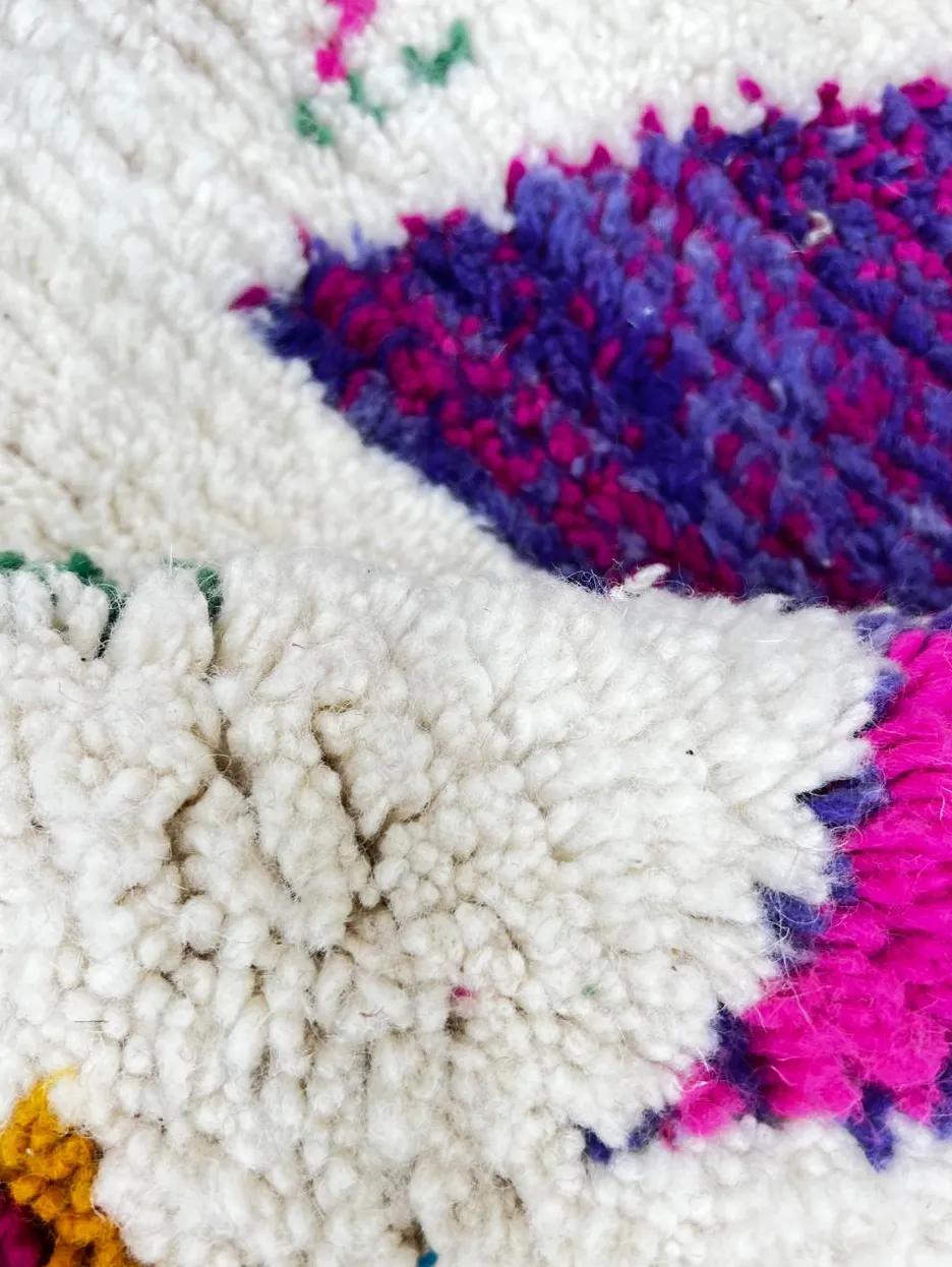 Tapis de couloir berbère Talsint multicolore aux motifs berbères, vue 4 sur 4