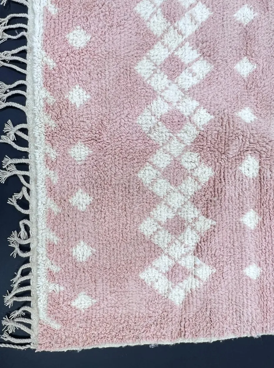 Tapis de couloir berbère Talsint rose, vue 3 sur 4