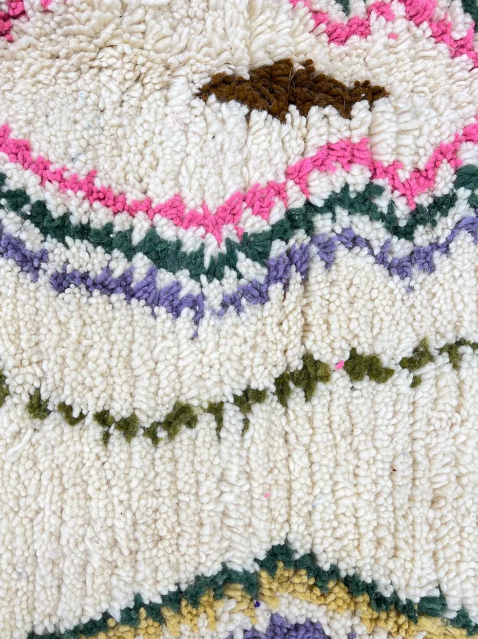 Tapis de couloir berbère Tamda multicolore, vue 3 sur 4