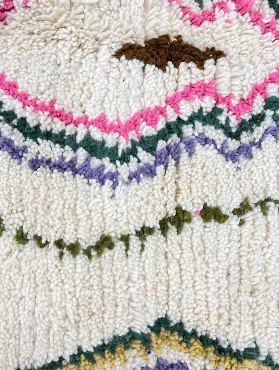 Tapis de couloir berbère Tamda multicolore, vue 4 sur 4