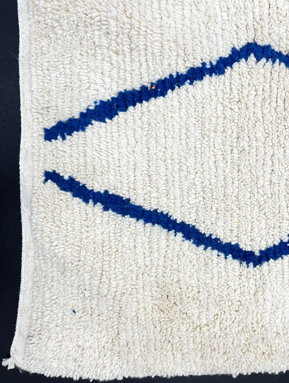 Tapis de couloir berbère Tazzarine à losanges, vue 3 sur 4