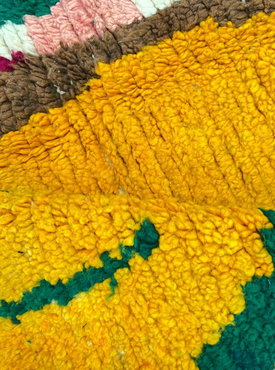 Tapis de couloir berbère Tichka multicolore, vue 3 sur 4