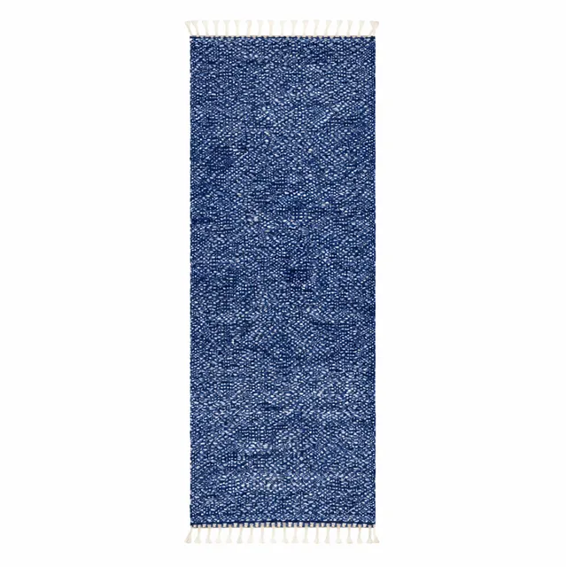 Tapis de couloir berbère Tizi bleu — tapis berbères contemporains