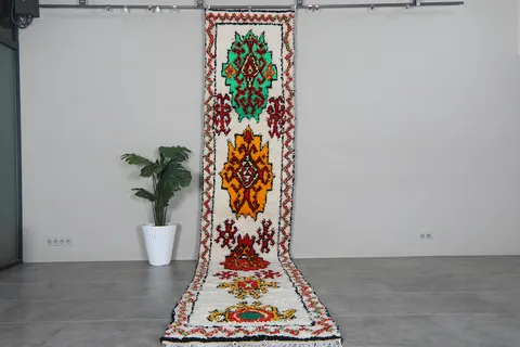 Tapis de couloir berbère Ziri multicolore — tapis berbères contemporains