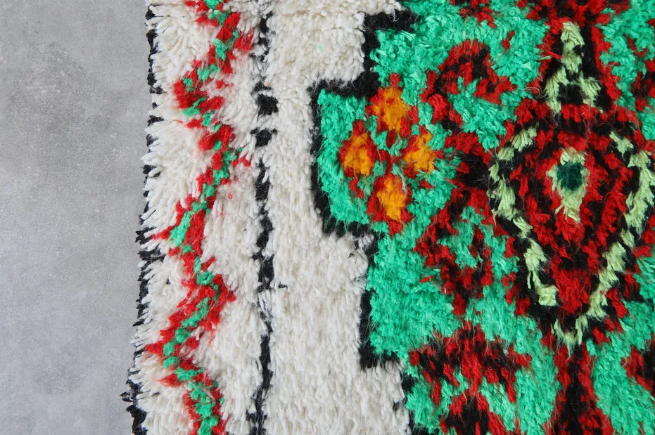 Tapis de couloir berbère Ziri multicolore, vue 6 sur 7