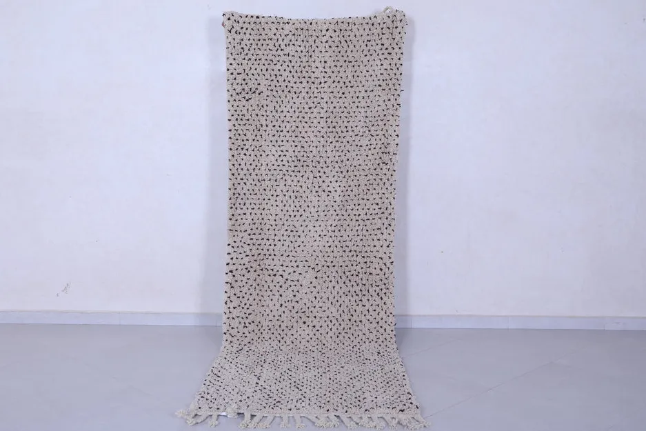 Tapis de couloir berbère Ziz beige et crème — tapis berbères contemporains tissé à la main