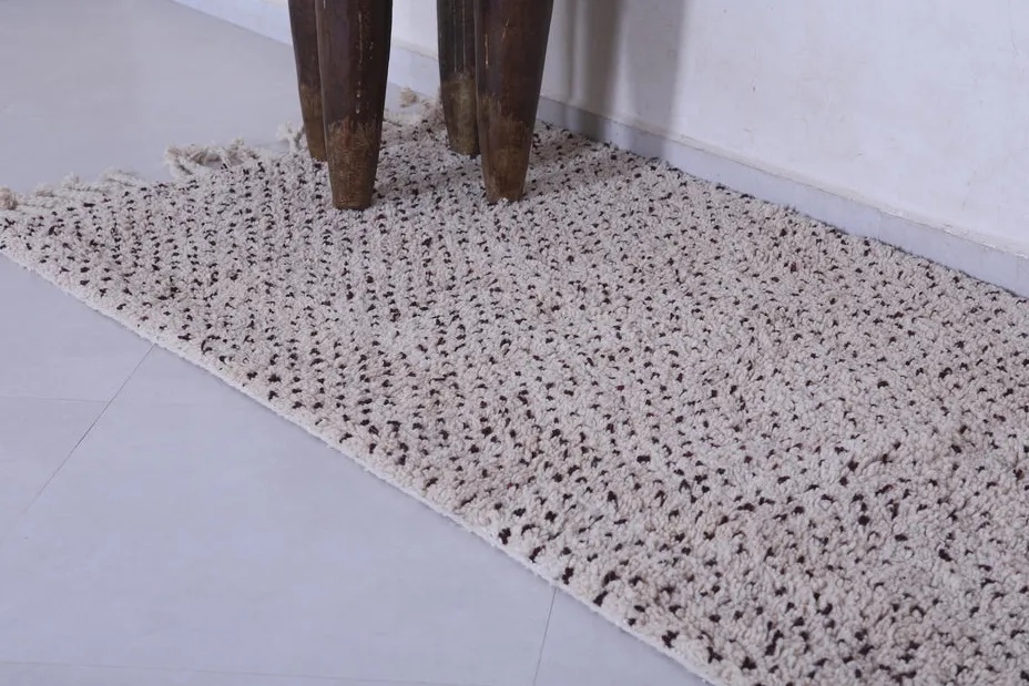 Tapis de couloir berbère Ziz beige et crème, vue 4 sur 7