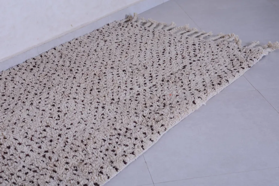 Tapis de couloir berbère Ziz beige et crème, vue 5 sur 7
