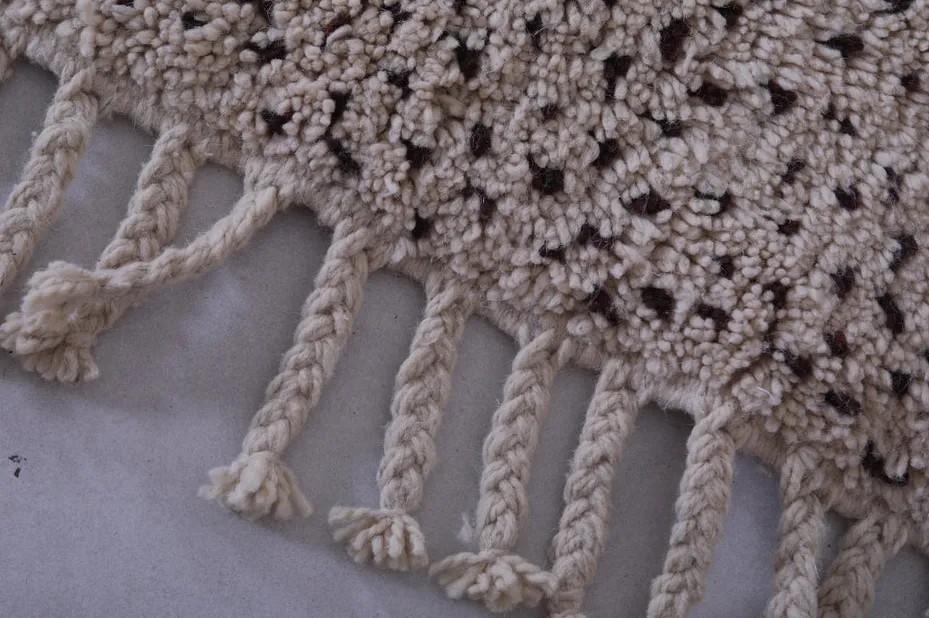 Tapis de couloir berbère Ziz beige et crème, vue 6 sur 7