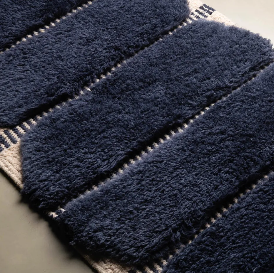 Tapis de couloir Mrirt Igherm bleu, vue 3 sur 7