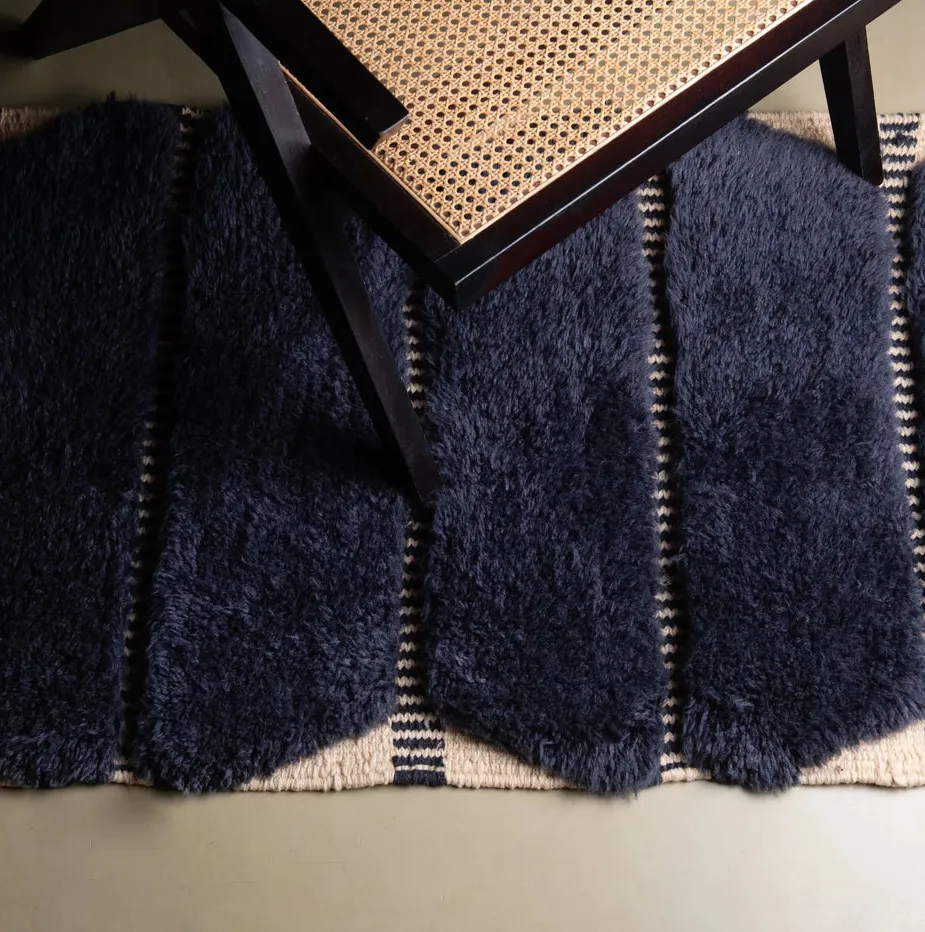 Tapis de couloir Mrirt Igherm bleu, vue 5 sur 7