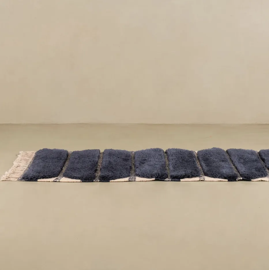 Tapis de couloir Mrirt Igherm bleu, vue 6 sur 7