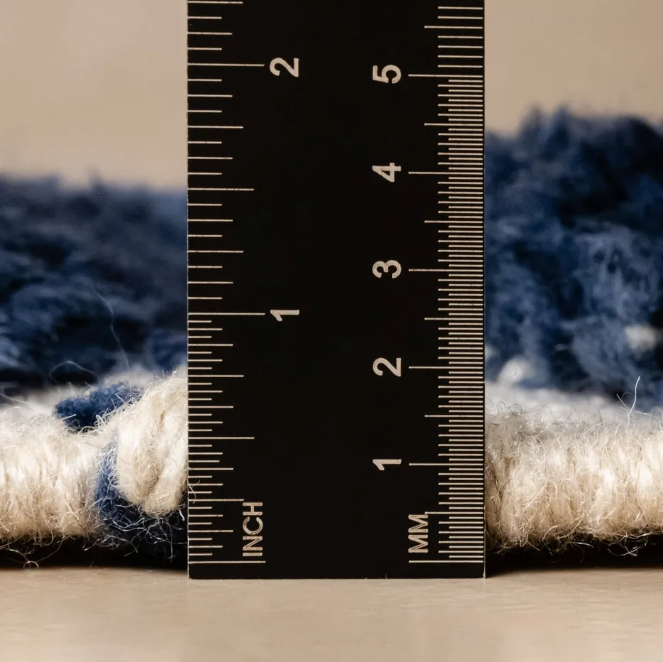 Tapis de couloir Mrirt Igherm bleu, vue 7 sur 7