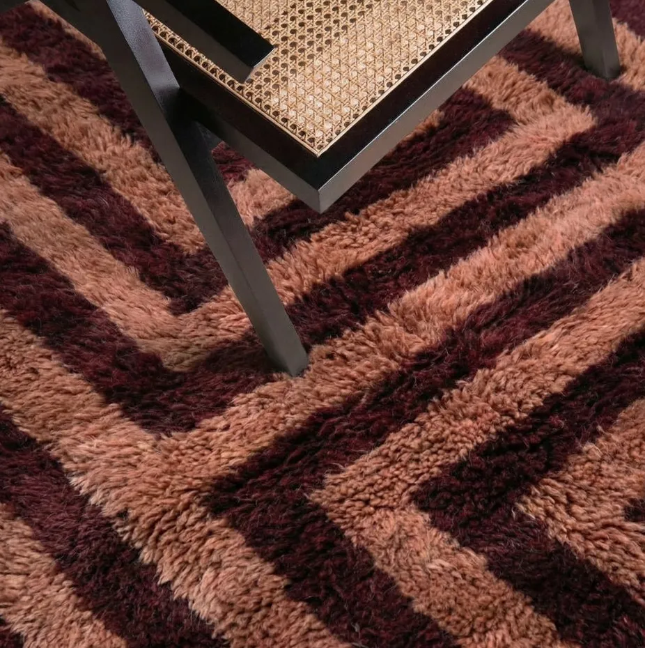 Tapis de couloir Mrirt Nkob bleu et vert, vue 4 sur 7