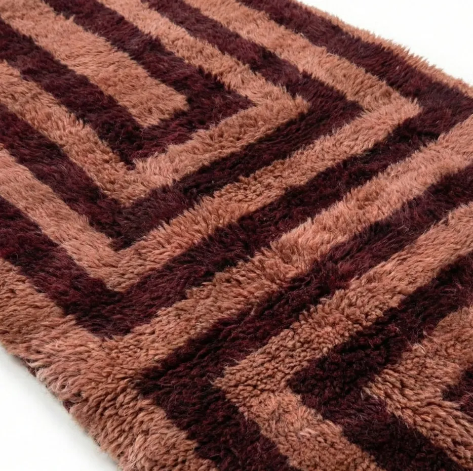 Tapis de couloir Mrirt Nkob bleu et vert, vue 5 sur 7