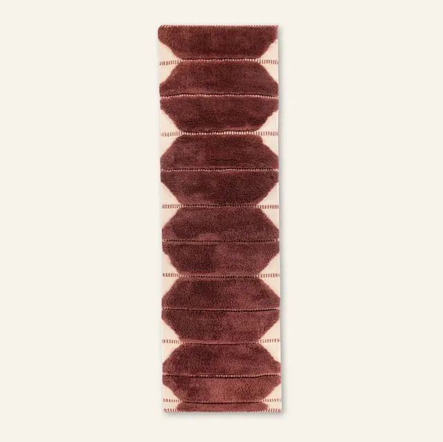 Tapis de couloir Mrirt Tanant rouge et bleu — tapis mrirt