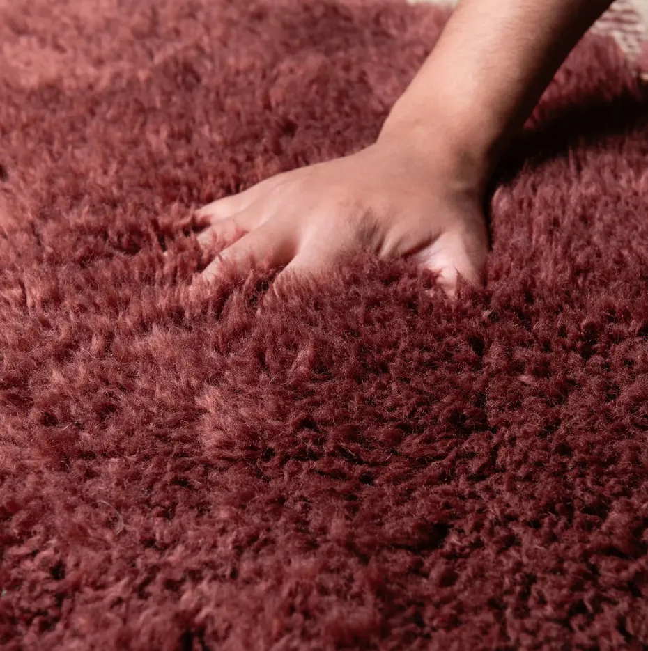 Tapis de couloir Mrirt Tanant rouge et bleu, vue 4 sur 7
